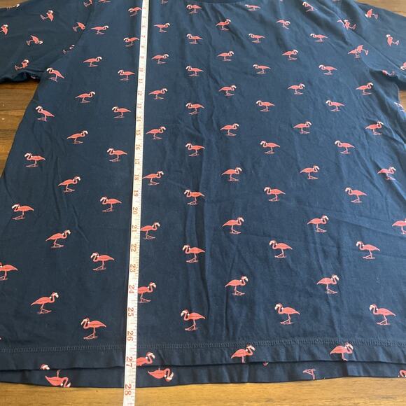 Denim & Flower By Ricky Singh T-shirt Holiday Flamingo Men Size L Santacore - Picture 5 of 9